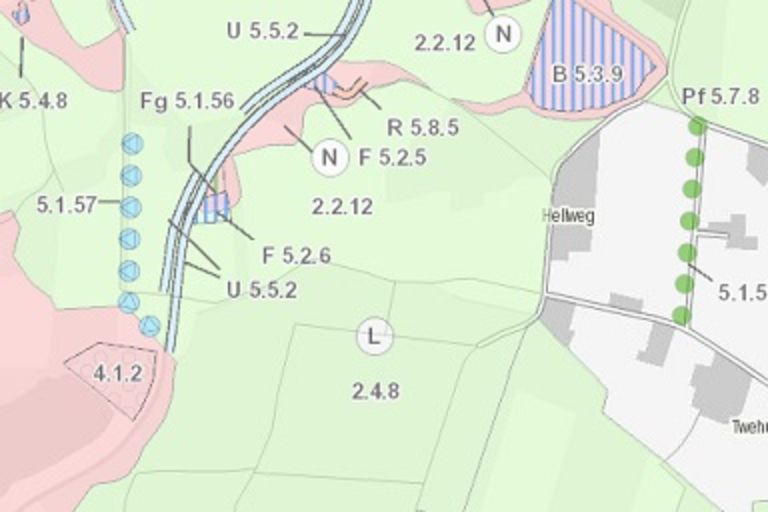Landschaftsplan - Festsetzungskarte